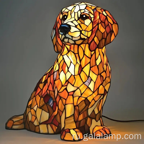 Художественный красочный светодиодный собачий ночной свет